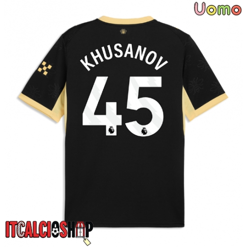 Manchester City Abdukodir Khusanov #45 Seconda Maglia 2026-27 Manica Corta
